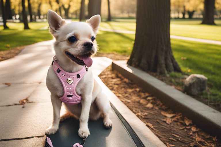 How can I teach my small dog to behave on walks or in public places?